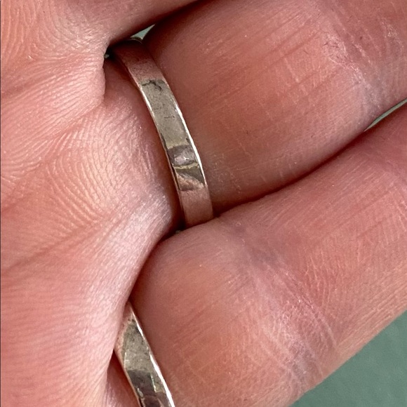 ❤️ 2 for $10 ❤️ New Silver Turquoise Rings - Size 6 or 7 - Picture 4 of 4